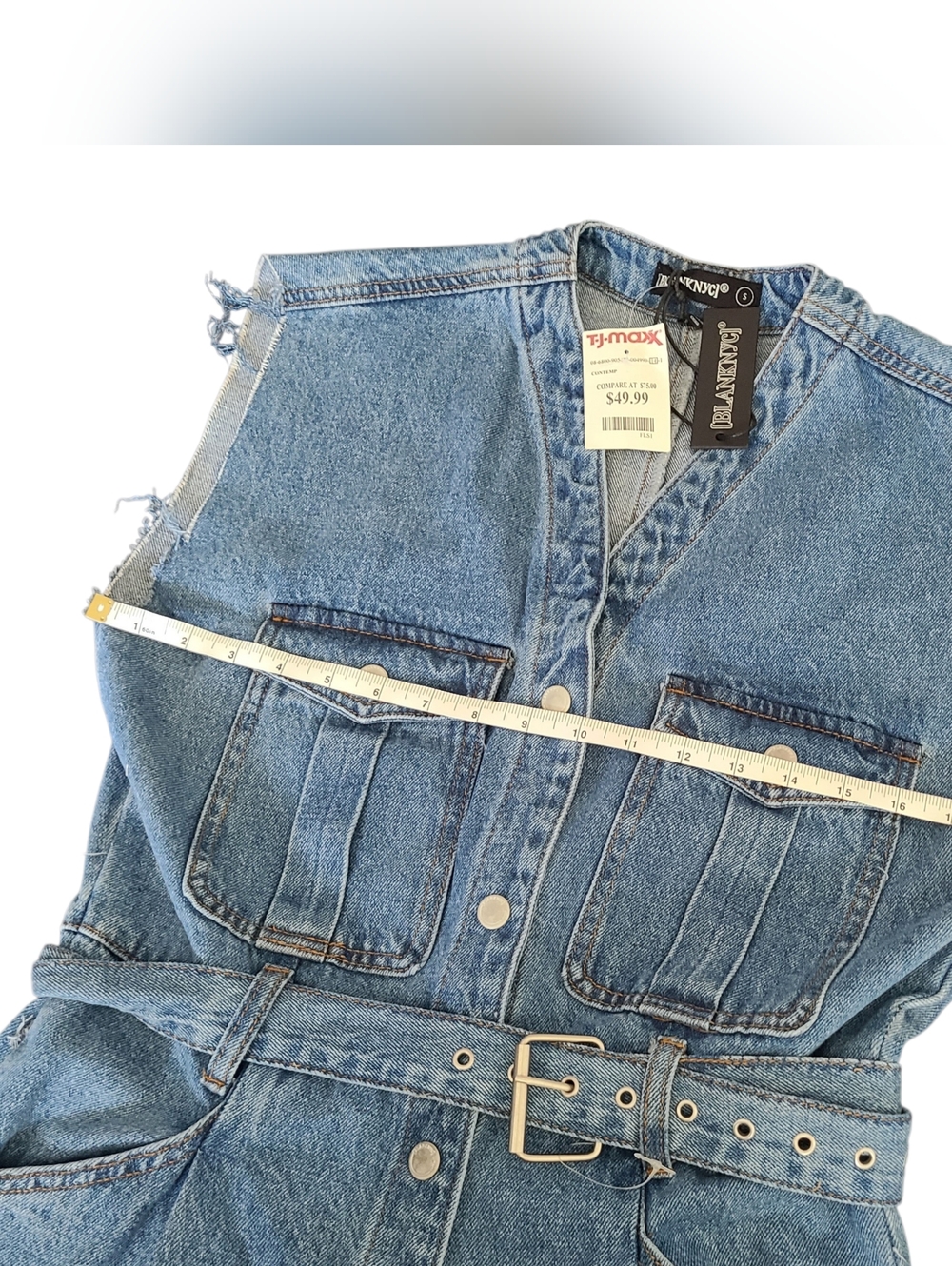 NWT | BLANK NYC | DENIM JUMPSUIT | SIZE SMALL - Picture 6 of 14